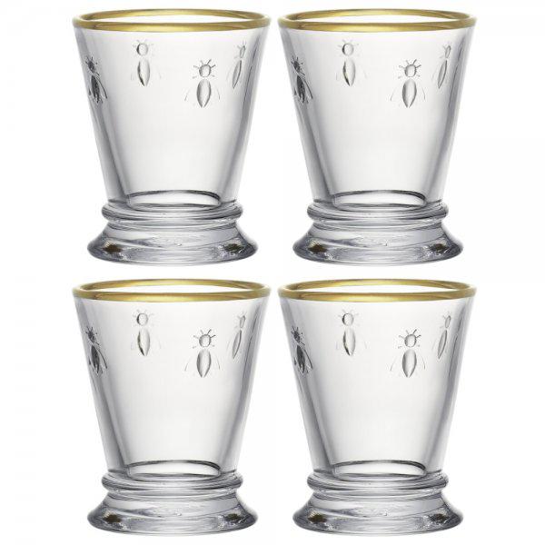 la-rochere Bee cup set with gold rim (4 pieces) La Rochère