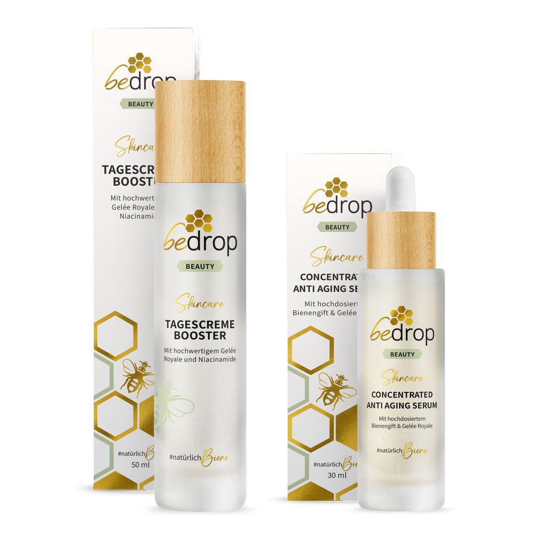 bedrop Skincare Set Anti-Aging Bee Venom Serum & Face Cream Day Cream 80 ml