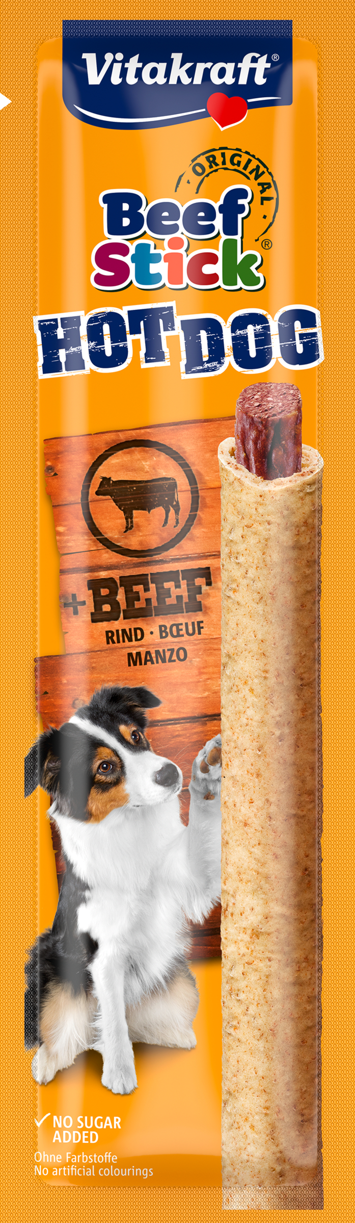 Vitakraft Beef Stick Hot Dog + Rind