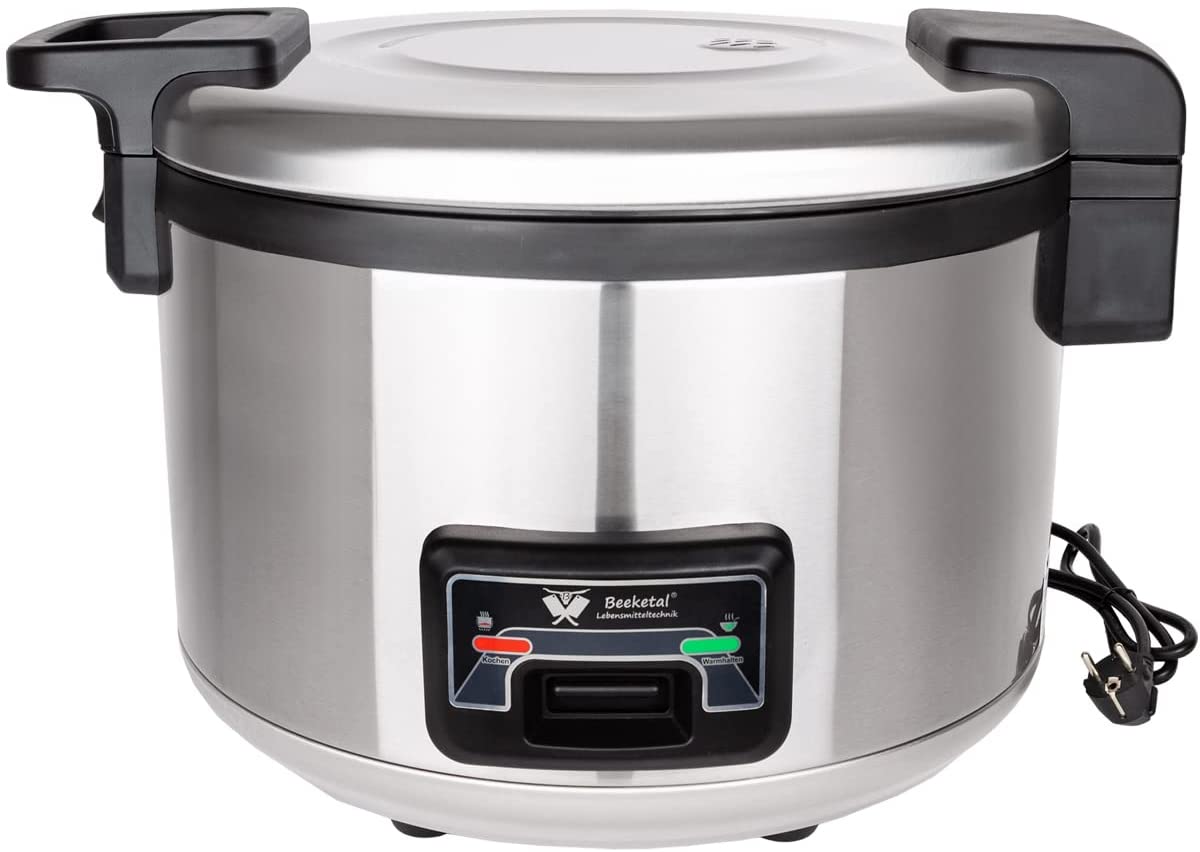 Beeketal BRK-10 Professional Gastro Rice Cooker 24 L for up to 7.5 kg of Rice (Approx. 80-110 Servings)