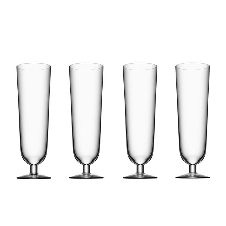 Orrefors Beer Pilsner Beer Glass 4-Pack