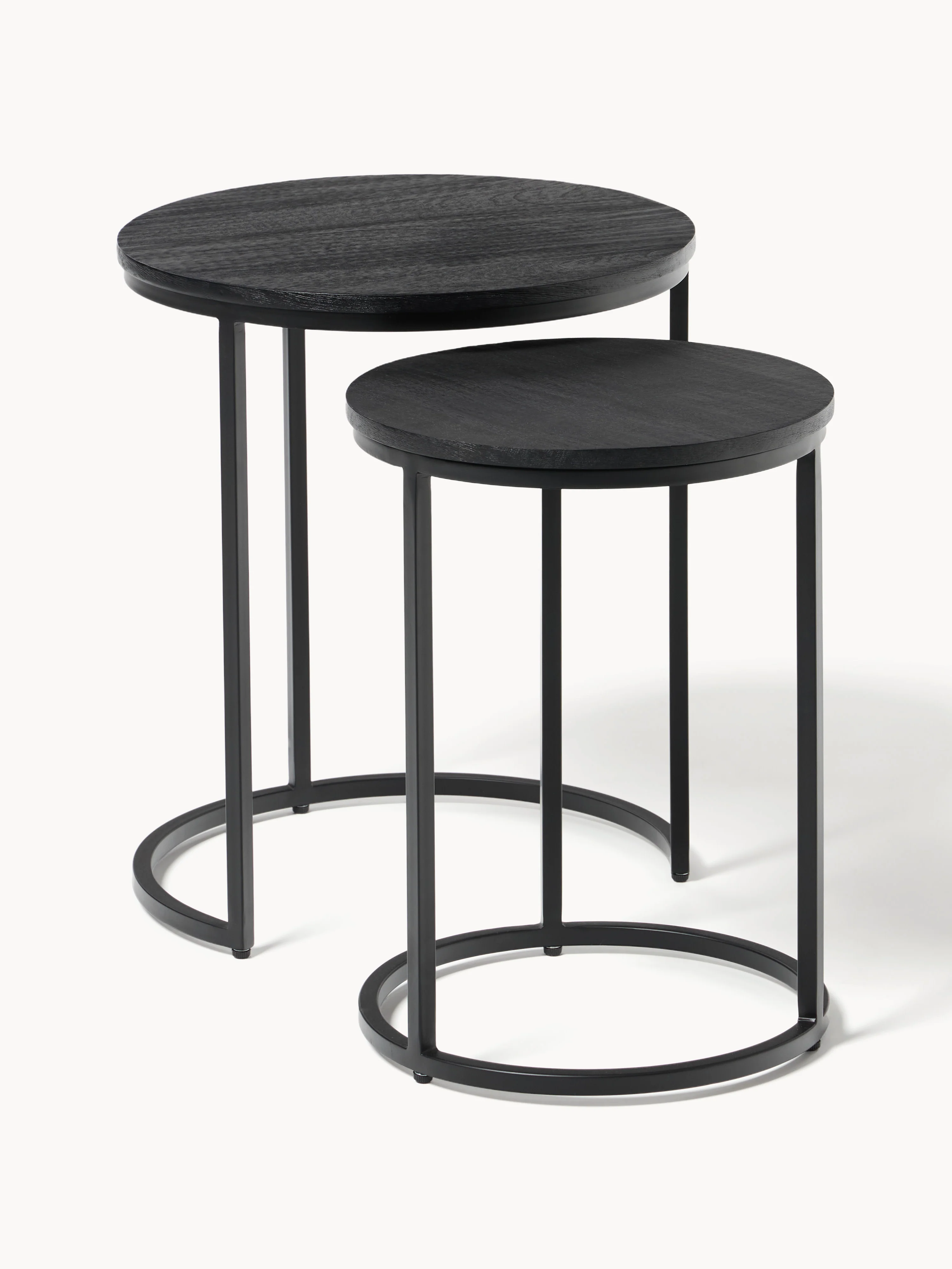 Westwing Collection Andrew side tables made of mango wood, set of 2