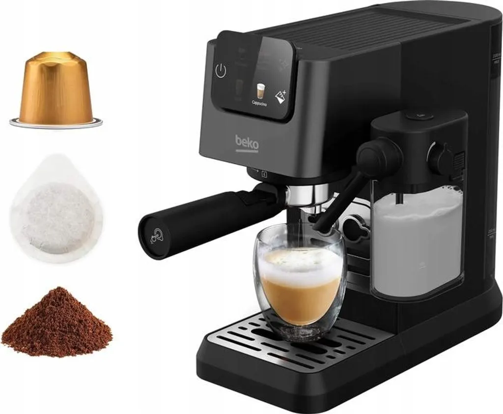 Beko Caffeexperto - Coffee machine, 20 bar, black