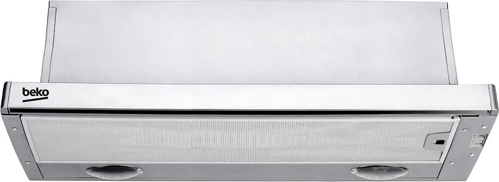 Beko CTB 6250 XH flat screen cooker hood, ducted/recirculating, max. 420 m³/h, 59.8 cm wide, metal filter, 3 fan speeds, 69 dB