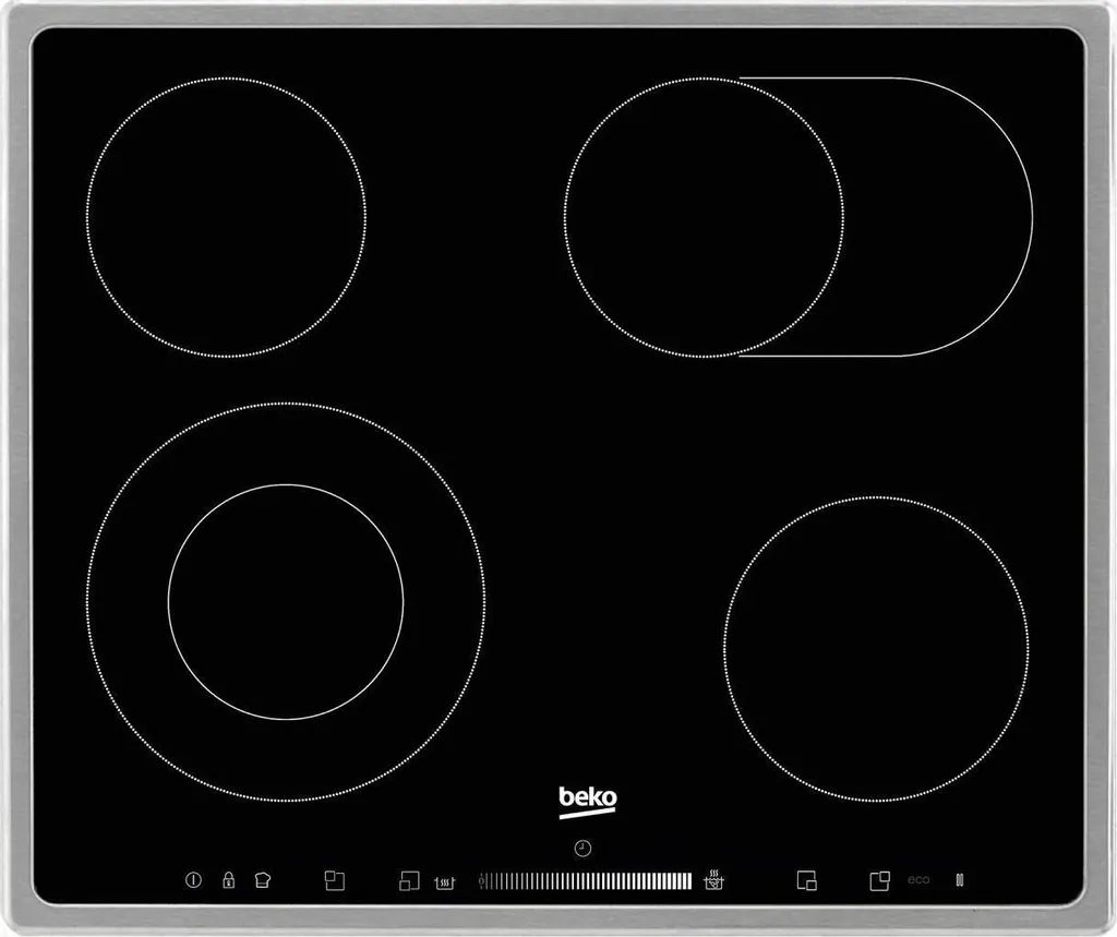Beko HIC64503TX Glass ceramic hob 60cm self-sufficient 6.9kW black