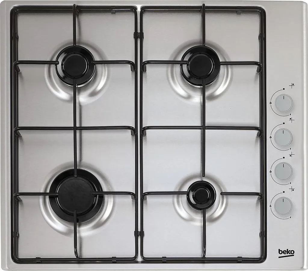 Beko HIGG641C3SX Stainless Steel Integrated 60 cm Gas Hob with 4 Zones