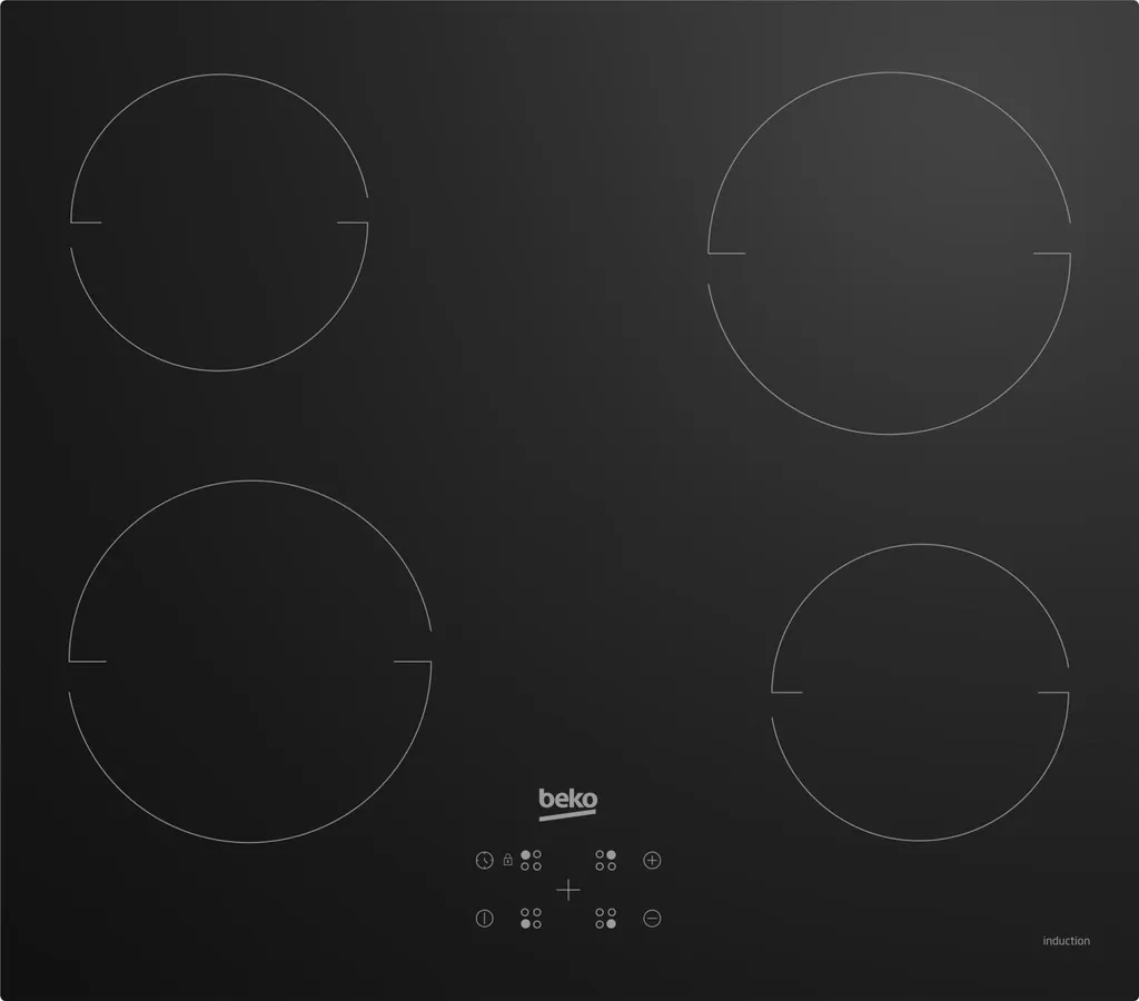 Beko HII64401QT Black Built-in 60 cm Zone induction hob 4 zone(s)