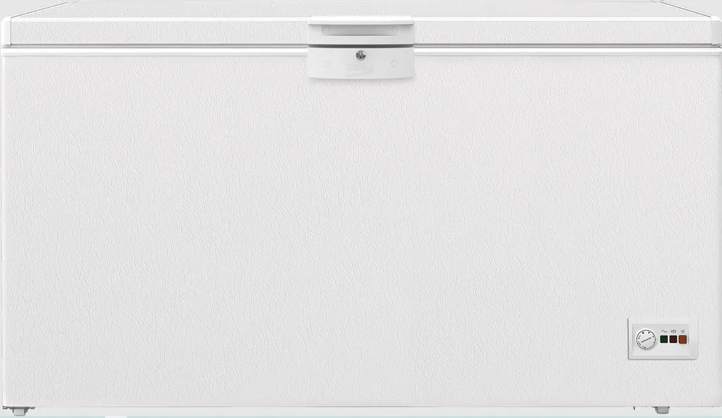 Beko HSM46740 large chest freezer, 451 l usable volume, 3 freezer baskets