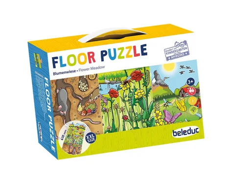 beleduc floor puzzle “Discover the flower meadow” 709g