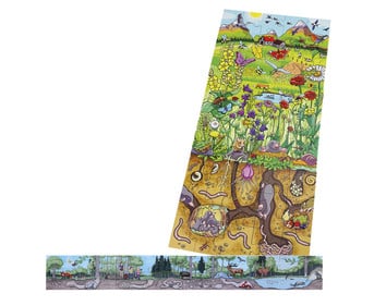 beleduc floor puzzle set “Forest” and “Flower Meadow”
