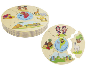 beleduc HUMANICO puzzle “Continents”