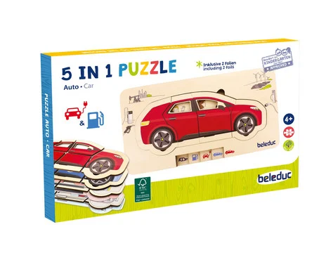 beleduc layered puzzle “car” 626g