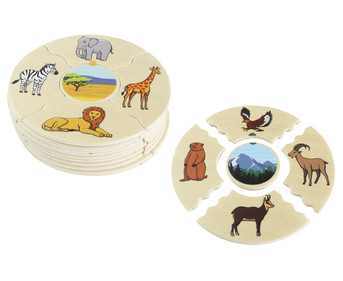 beleduc NAWITO Puzzle “Animal Worlds”