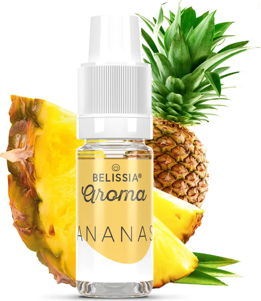 Rudler & Rocks Belissia food flavoring pineapple - 10ml high-dose flavor - calorie-free, vegan - for food, drinks, shakes, quark, fog machines, diffusers and much more.