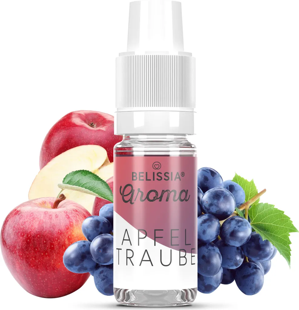 Rudler & Rocks Belissia food flavoring apple-grape - 10ml high-dose flavor - calorie-free, vegan - for food, drinks, shakes, quark, fog machines and much more.