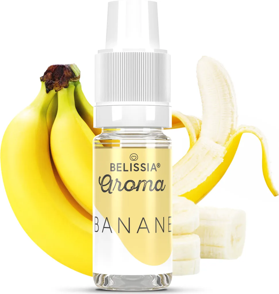 Rudler & Rocks Belissia Food Flavoring Banana - 10ml High-dose flavor - Calorie-free, Vegan - For food, drinks, shakes, quark, fog machines and much more.