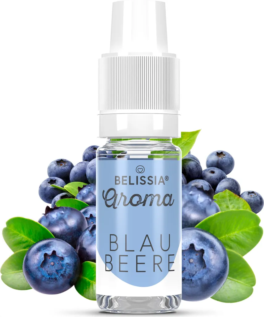 Rudler & Rocks Belissia food flavoring blueberry - 10ml high-dose flavor - calorie-free, vegan - for food, drinks, shakes, quark, fog machines and much more.