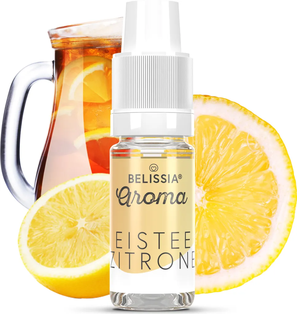 Rudler & Rocks Belissia food flavoring iced tea lemon - 10ml high-dose flavor - calorie-free, vegan - for food, drinks, shakes, quark, fog machines and much more.