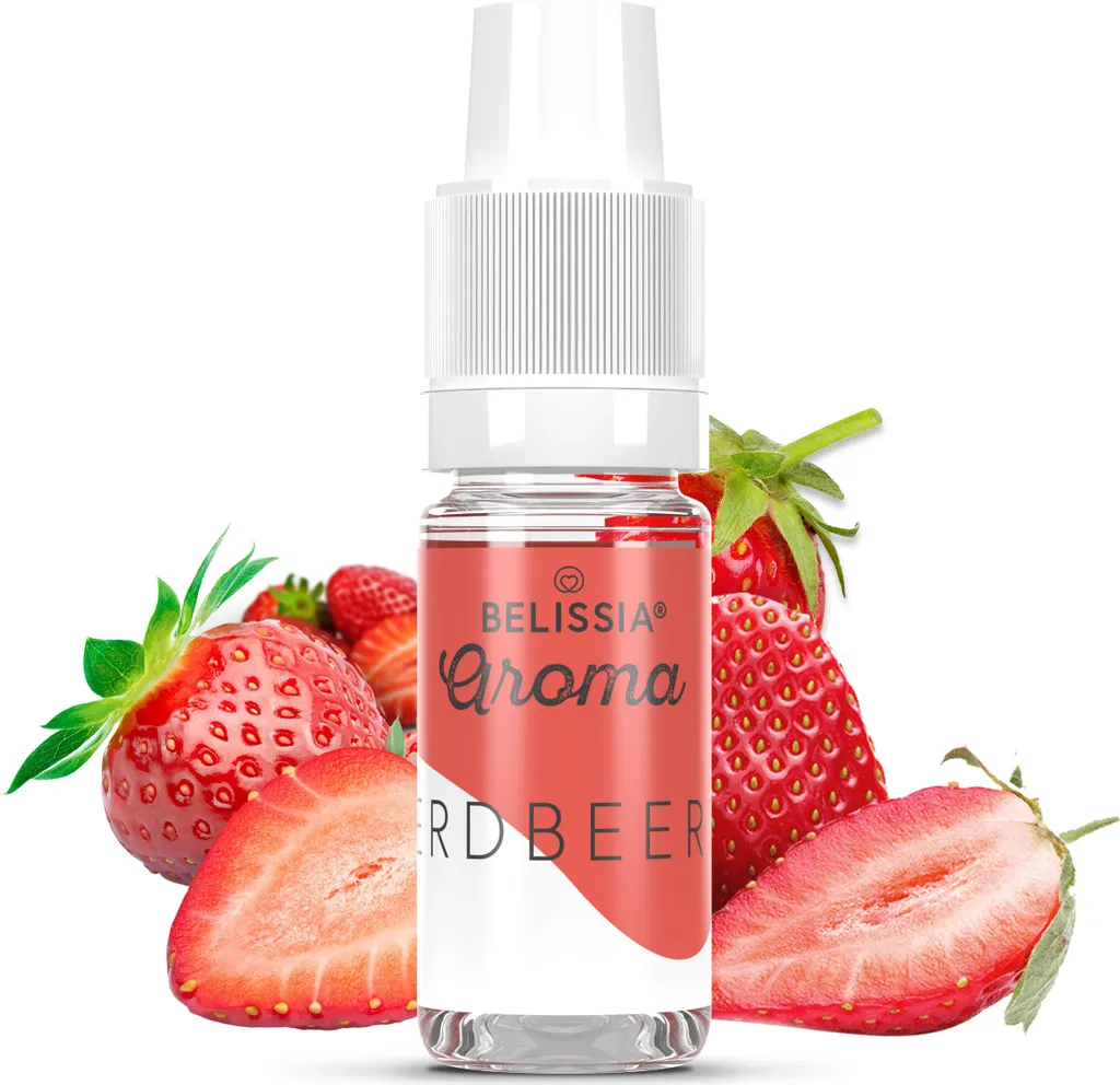 Rudler & Rocks Belissia Food Flavoring Strawberry - 10ml High-dose flavor - Calorie-free, Vegan - For food, drinks, shakes, quark, fog machines and much more.