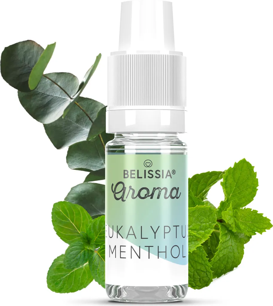 Rudler & Rocks Belissia food flavoring eucalyptus-menthol - 10ml high-dose flavor - calorie-free, vegan - for food, drinks, shakes, quark and much more.