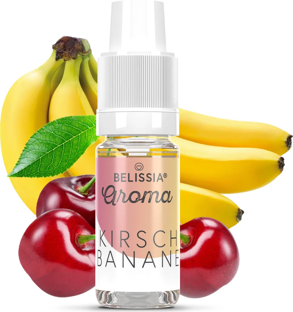 Rudler & Rocks Belissia food flavoring cherry-banana - 10ml high-dose flavor - calorie-free, vegan - for food, drinks, shakes, quark, fog machines and much more.
