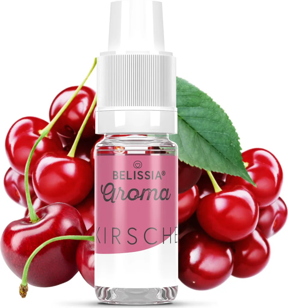 Rudler & Rocks Belissia Food Flavoring Cherry - 10ml High-Dose Flavoring - Calorie-Free, Vegan - For Food, Drinks, Shakes, Quark, Fog Machines, Diffusers, and Much More