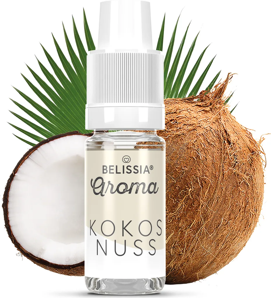 Rudler & Rocks Belissia Food Flavoring Coconut - 10ml High-Dose Flavoring - Calorie-Free, Vegan - For Food, Drinks, Shakes, Quark, Diffusers, Room Fragrance and much more.