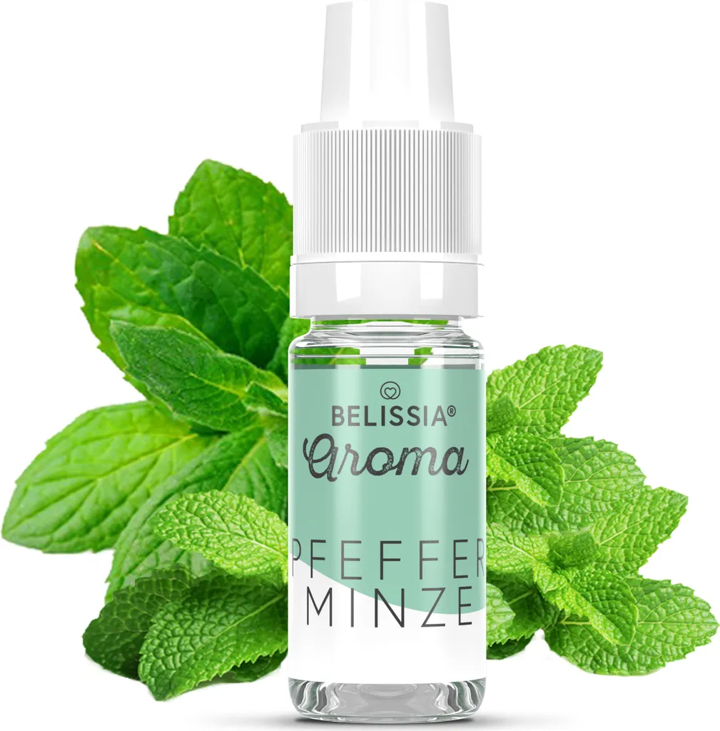 Rudler & Rocks Belissia food flavoring peppermint - 10ml high-dose flavor - calorie-free, vegan - for food, drinks, shakes, quark, fog machines, and much more.