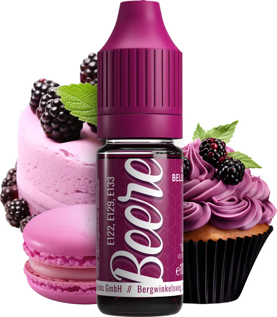Rudler & Rocks Belissia Food Coloring Berry - 10ml liquid & highly concentrated - Food-safe food coloring for baking, cooking, fondant & DIY - vegan