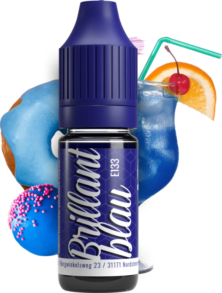 Rudler & Rocks Belissia Food Coloring Blue - 10ml liquid & highly concentrated - Food-safe food coloring for baking, cooking, fondant & DIY - vegan