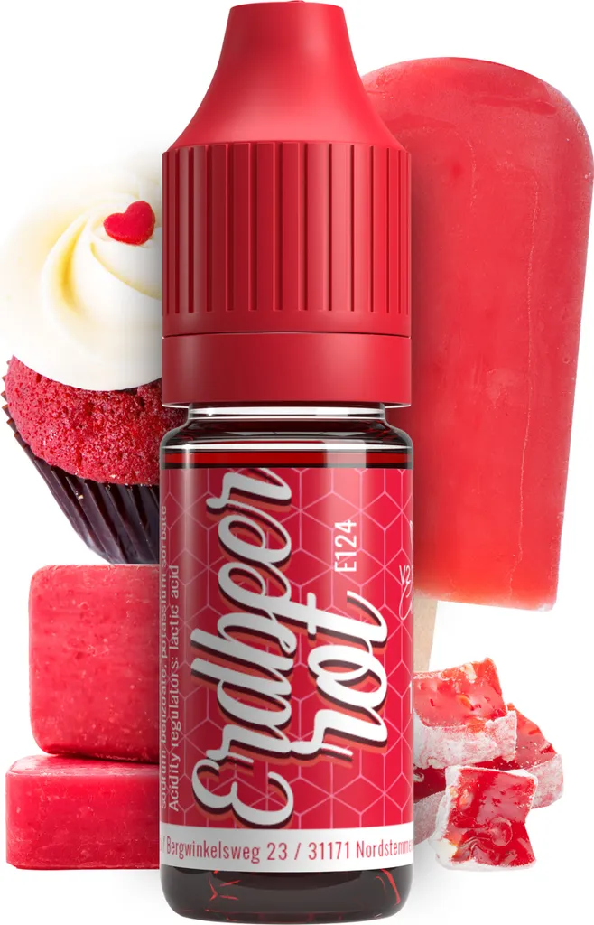 Rudler & Rocks Belissia Food Coloring Strawberry Red - 10ml liquid & highly concentrated - Food-safe food coloring for baking, cooking, fondant & DIY - vegan