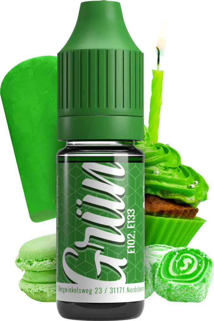 Rudler & Rocks Belissia Food Coloring Green - 10ml liquid & highly concentrated - Food-safe food coloring for baking, cooking, fondant & DIY - vegan