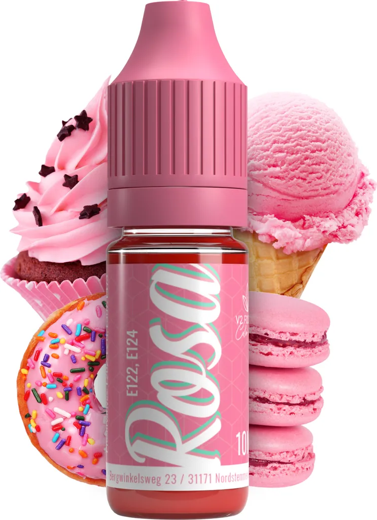 Rudler & Rocks Belissia Food Coloring Pink - 10ml liquid & highly concentrated - Food-safe food coloring for baking, cooking, fondant & DIY - vegan