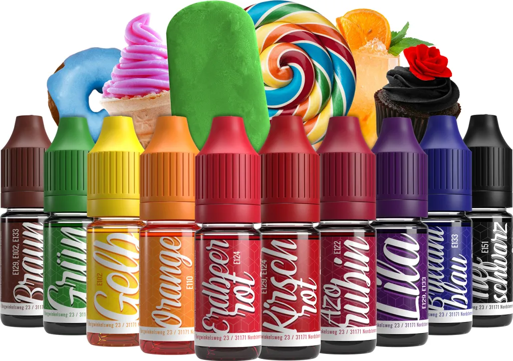 Rudler & Rocks Belissia Food Coloring Set – 10x10ml liquid & highly concentrated – Food-safe food coloring for baking, cooking, fondant & DIY – vegan