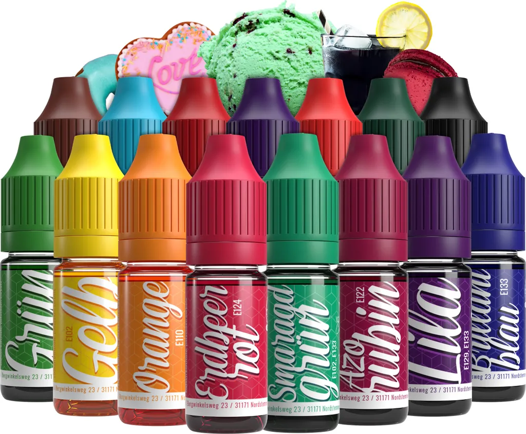 Rudler & Rocks Belissia Food Coloring Set – 15x10ml liquid & highly concentrated – Food-safe food coloring for baking, cooking, fondant & DIY – vegan