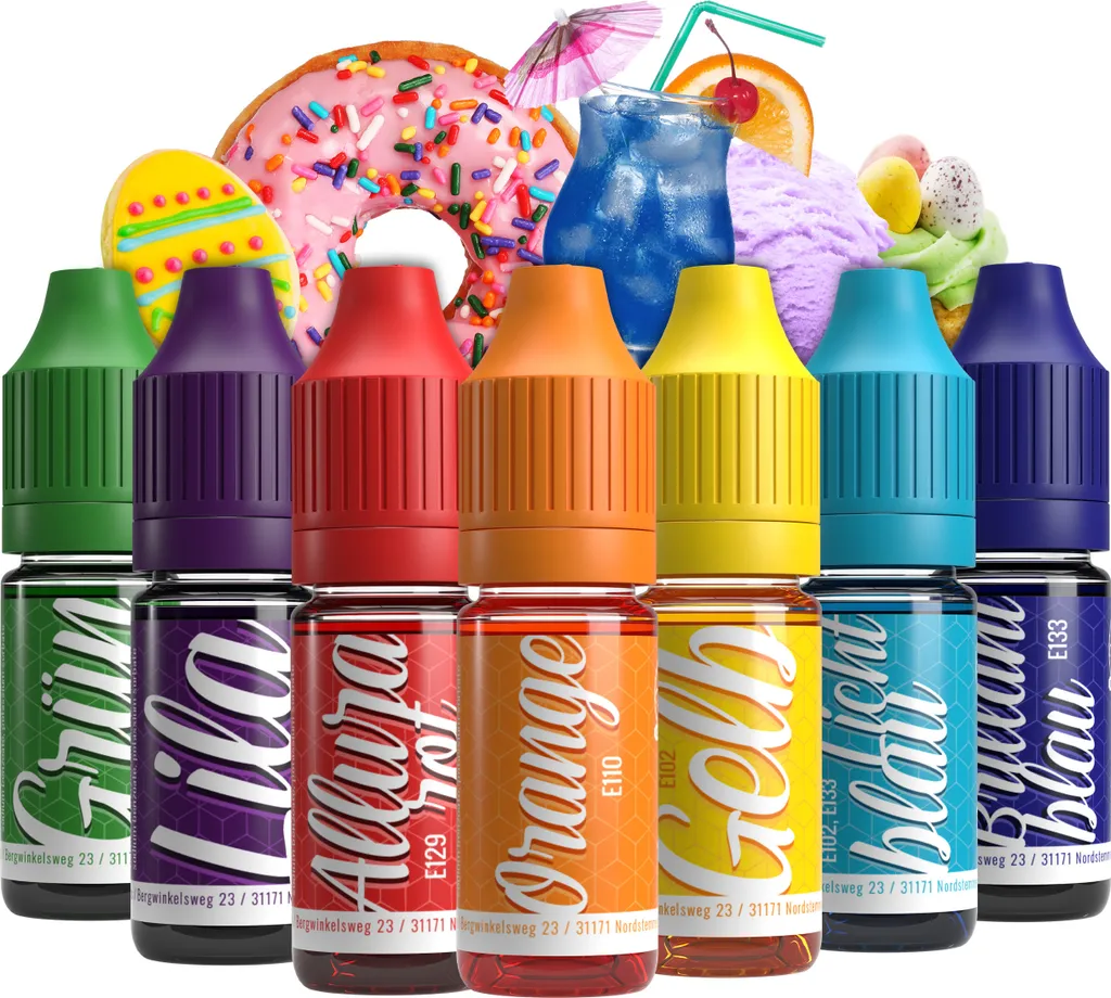 Rudler & Rocks Belissia Food Coloring Set – 7x10ml liquid & highly concentrated – Food-safe food coloring for baking, cooking, fondant & DIY – vegan