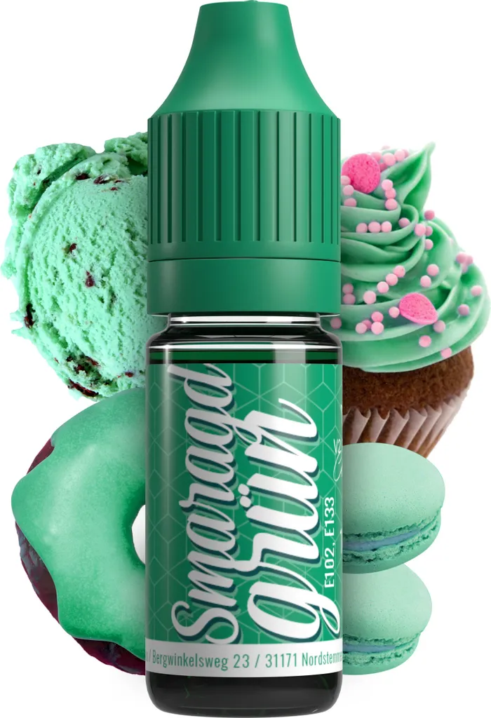 Rudler & Rocks Belissia Food Coloring Emerald Green - 10ml liquid & highly concentrated - Food-safe food coloring for baking, cooking, fondant & DIY - vegan
