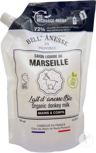 Bell Savon Liquide Mars. Lait Anesse Refill 500ml
