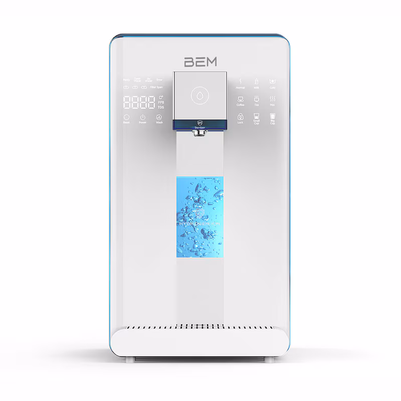 BEM LINA Water Filter Hydrogen Ionizer with 6L Tank Water Dispenser Reverse Osmosis Hydrogen Electrolysis Tabletop Model incl. UV Water Disinfection