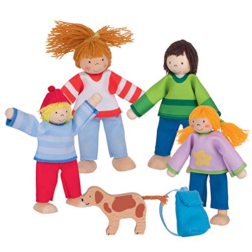 Goki Bending Dolls Family Camping -