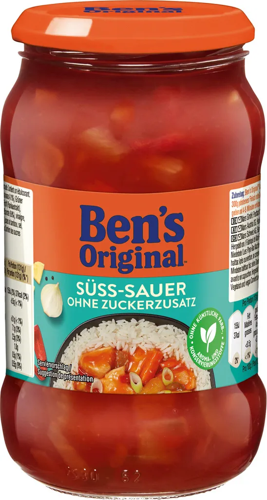 Mars Bens Original Sauce Sweet and Sour Flavour with no added sugar 395g