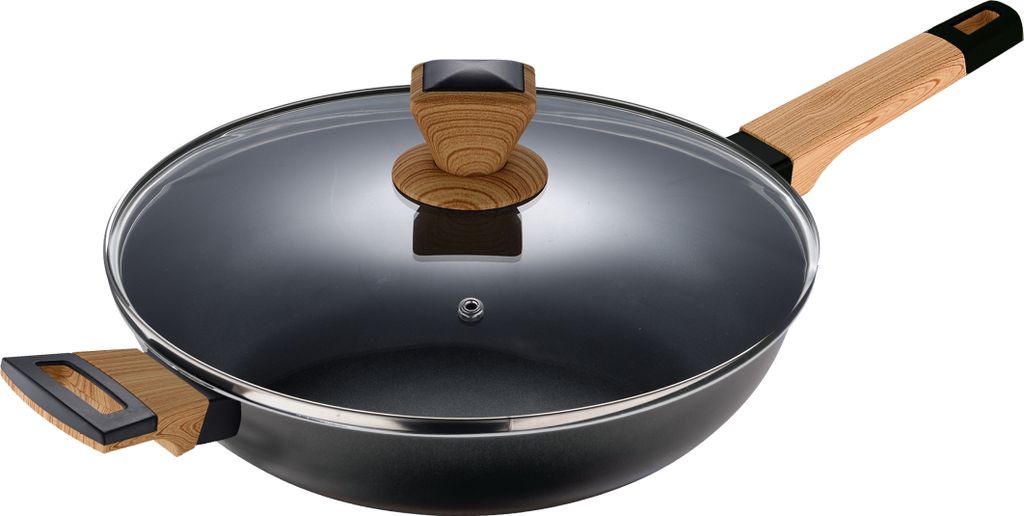 Bergner EARTH BLACK large frying pan 28 cm with lid