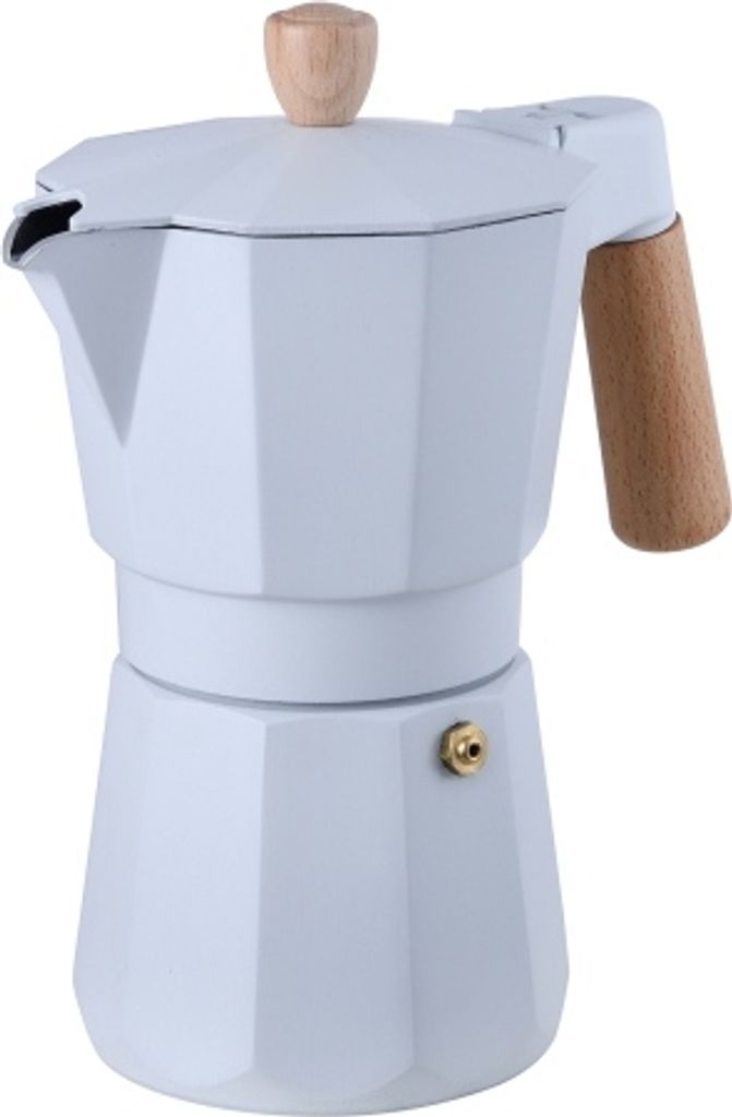 APC BERGNER Espresso Pot 3 Cups White Natural