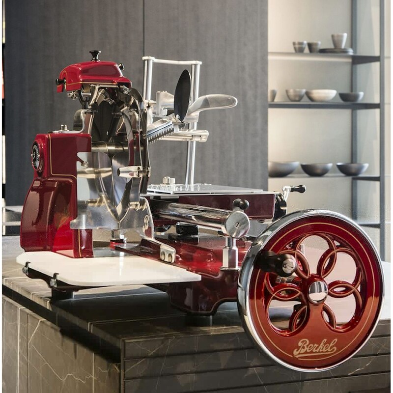 Berkel Volano B3 red flywheel washing machine with flower wheel