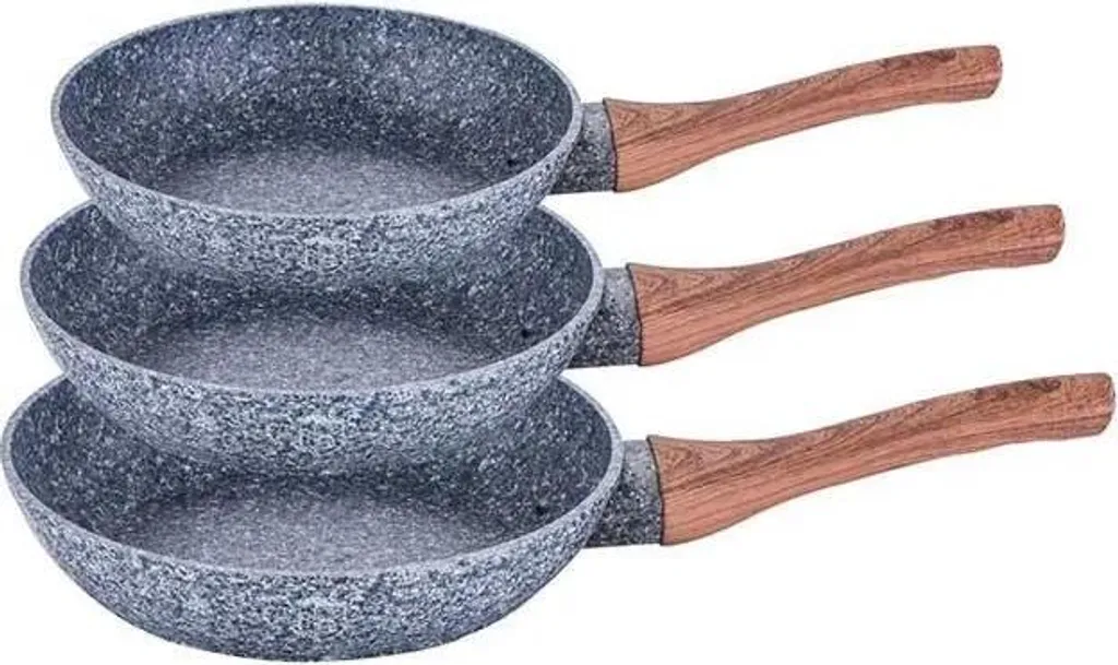 BERLINGER HAUS frying pan set 3 pieces granite gray