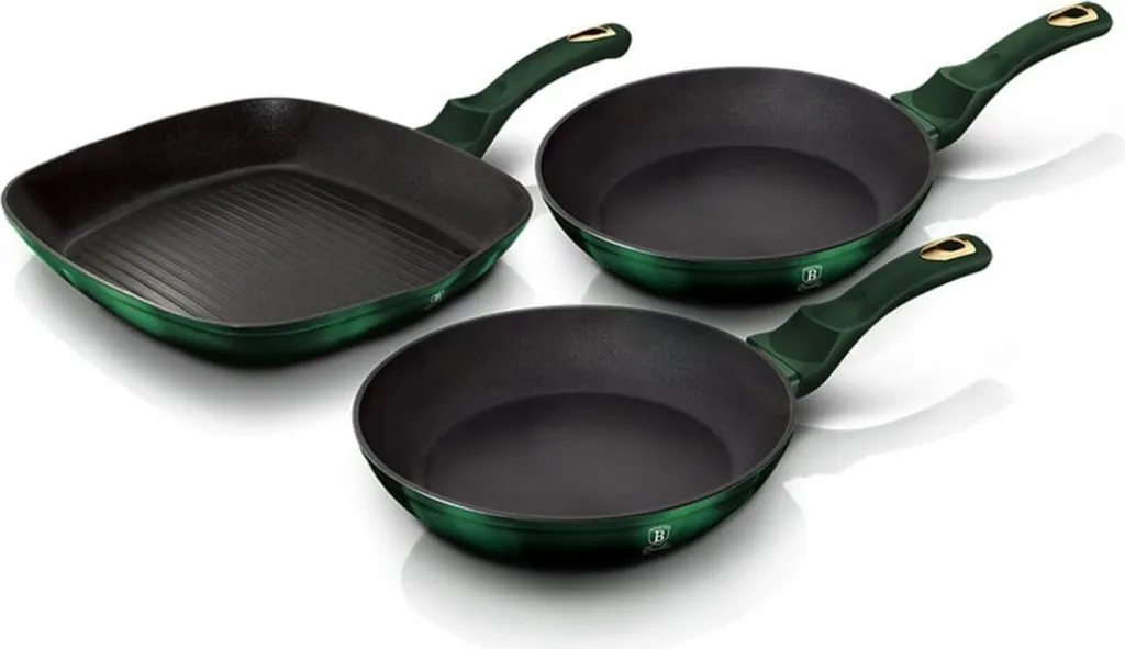 Berlinger Haus BH-6167 Granite 3-piece Green Tiling Pan Set