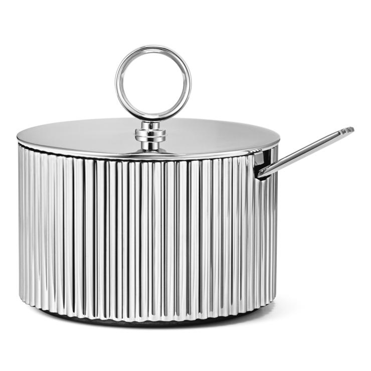 Georg Jensen Bernadotte Sugar Bowl With Spoon