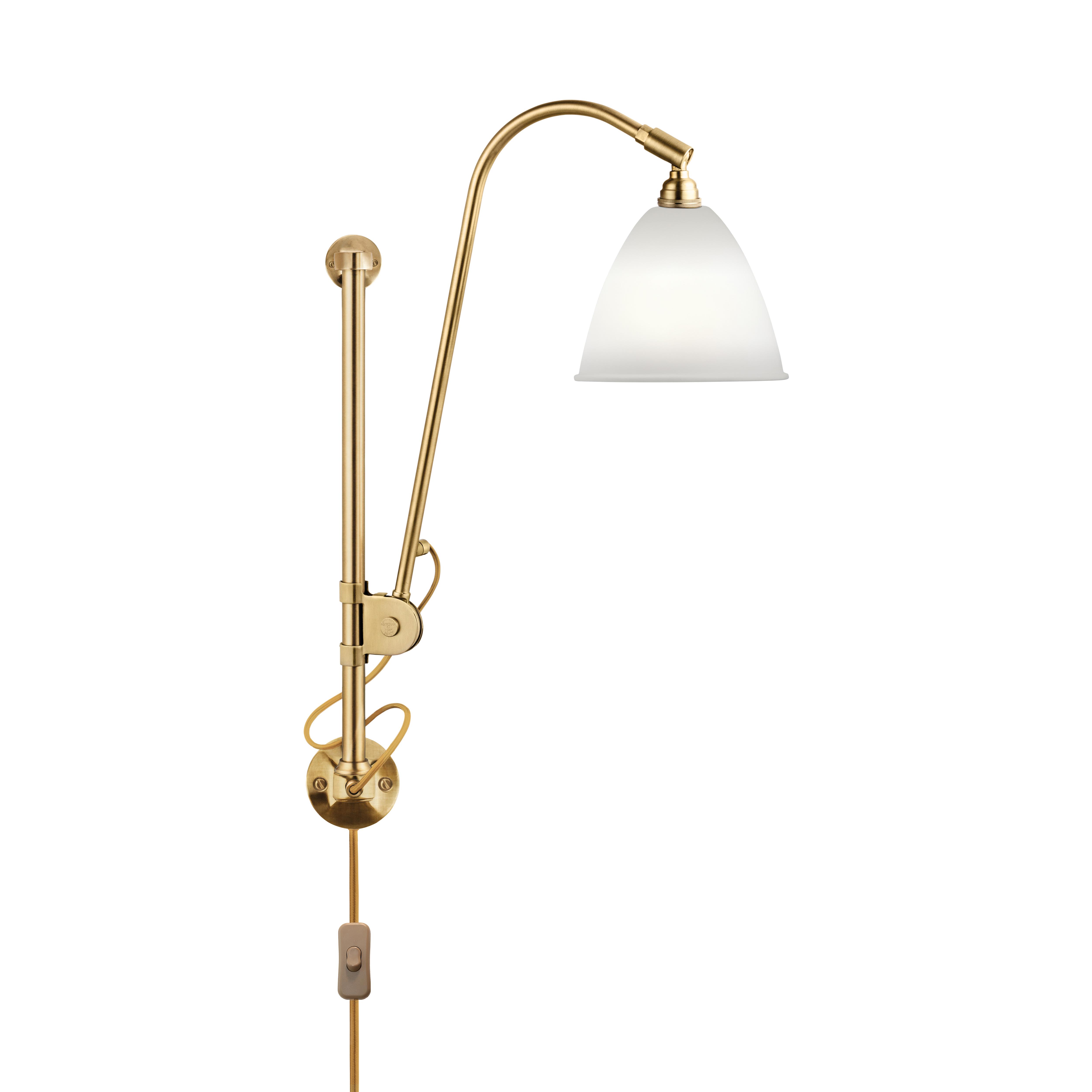gubi Bestlite BL5 Wall Lamp, Bone China-Brass