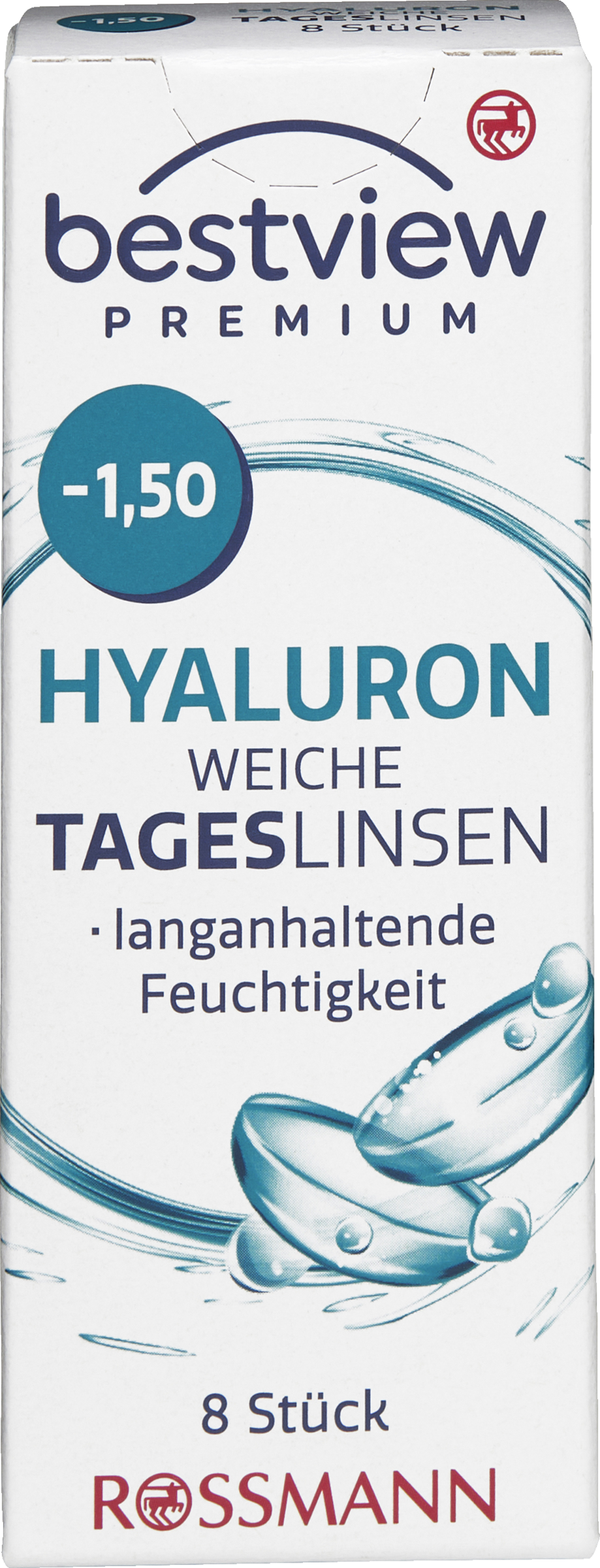 BestView Premium Soft Daily Contact Lenses Hyaluronic Acid -1.50