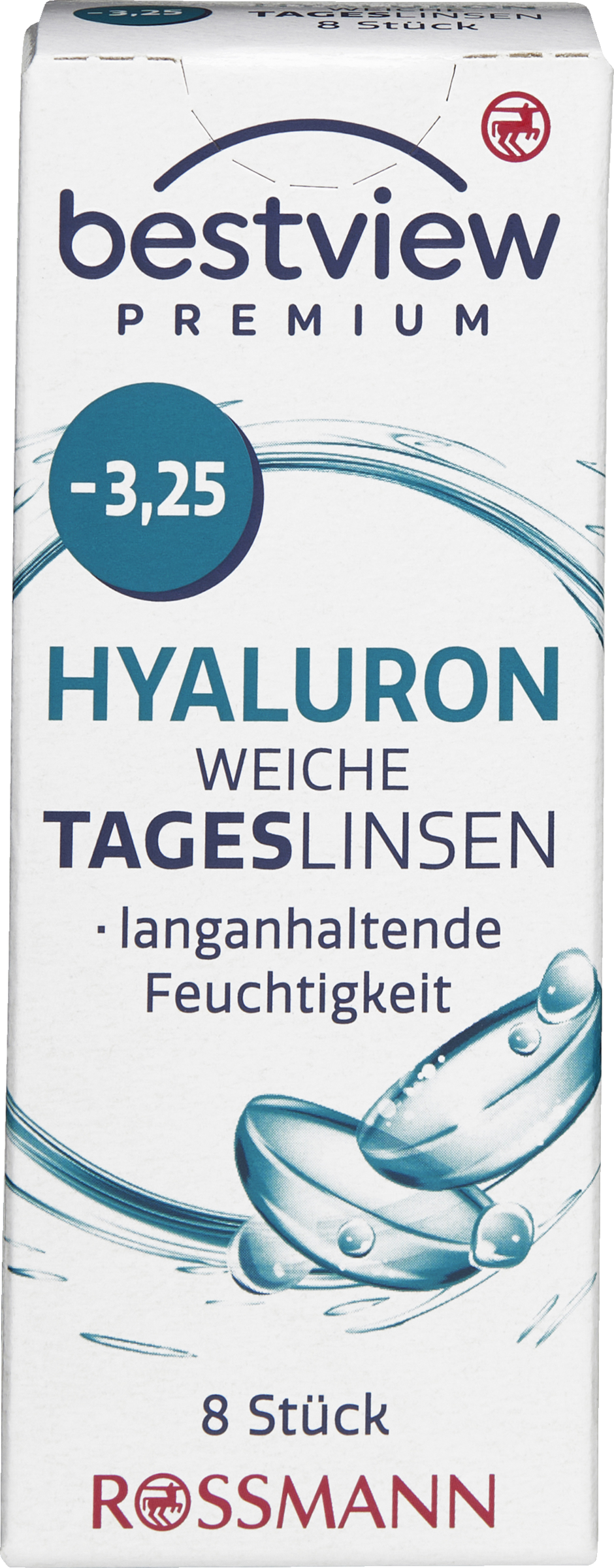 BestView Premium Soft Daily Contact Lenses Hyaluron -3.25